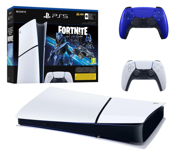 Sony PlayStation 5 Slim Digital (Fortnite ) +  pad Cobalt Blue - 1298476 - zdjęcie